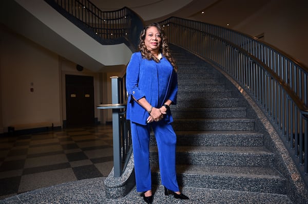 Newly retired Georgia Court of Appeals Judge Yvette Miller returned to the Nathan Deal Judicial Center in Atlanta on Friday, January 31, 2025. (Hyosub Shin / AJC)