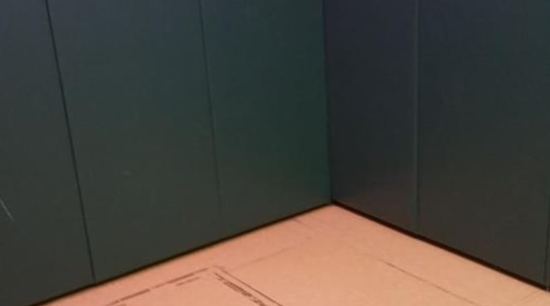 Kayla Chavez, a mother in the Bastrop school district, posted this picture to her Facebook page on Tuesday. She said her 5-year-old son had been placed in a padded room at Lost Pines Elementary School without adult supervision. (Photo courtesy Kayla Chavez)