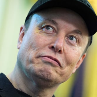 FILE - Elon Musk listens as President Donald Trump speaks during a news conference in the Oval Office of the White House, May 30, 2025, in Washington. (AP Photo/Evan Vucci, File)