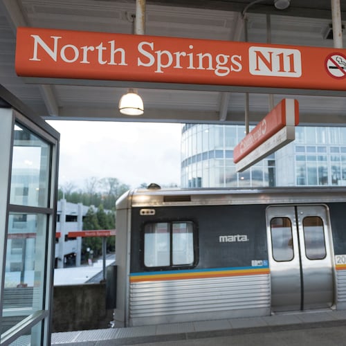 On Tuesday, Atlanta newcomer David Plazas started parking at the MARTA North Springs station Park & Ride and taking the train in and out of town. (AJC file photo)