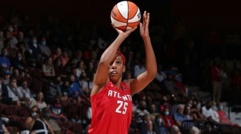 Monique Billings was re-signed by the Atlanta Dream.