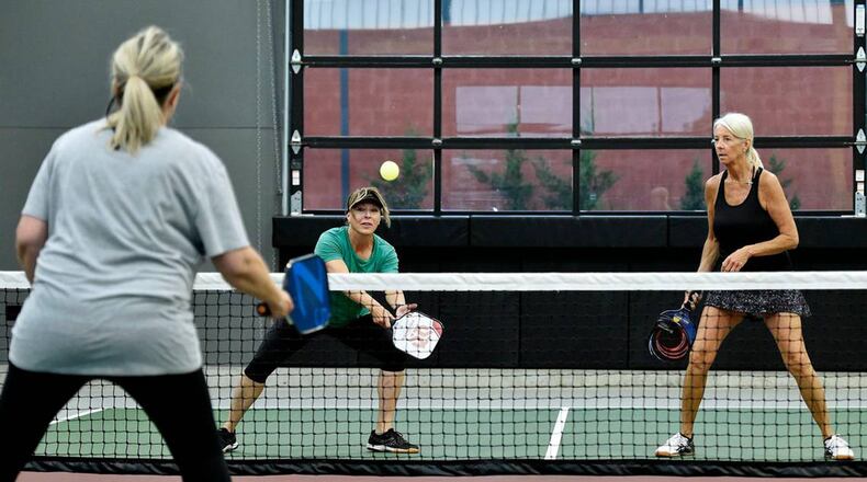 Pickleball and padel are joining tennis as popular options with racket sports enthusiasts. (Jill Toyoshiba/Kansas City Star/TNS)