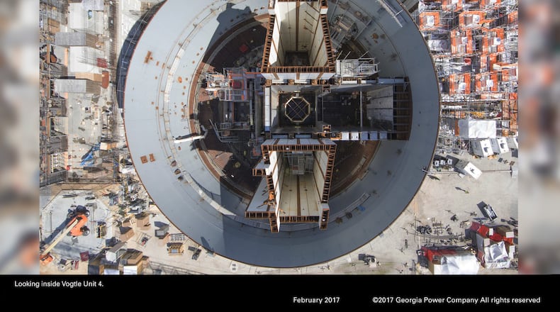 One of Plant Vogtle’s reactor units under construction. PHOTO: Georgia Power