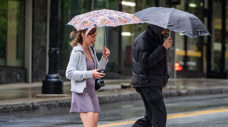 Georgia endured rainy and severe weather Sunday and Monday.