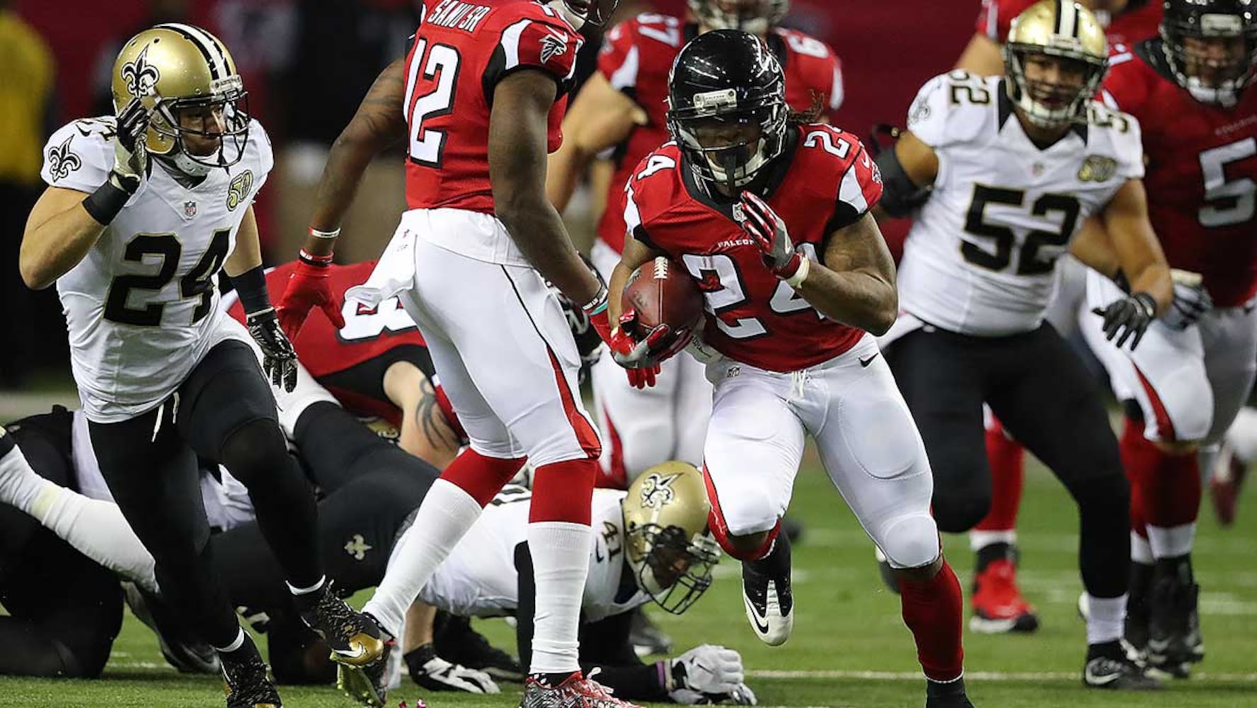 Game 16: Atlanta 38, New Orleans 32