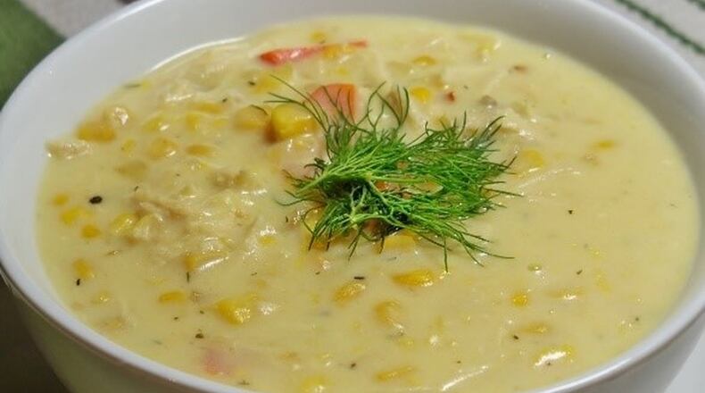 Every Thyme to Garnish mix comes with a basic recipe on its label, but the company’s website includes other uses, such as this shrimp and corn chowder that uses their Call Me Corny mix. CONTRIBUTED BY THYME TO GARNISH