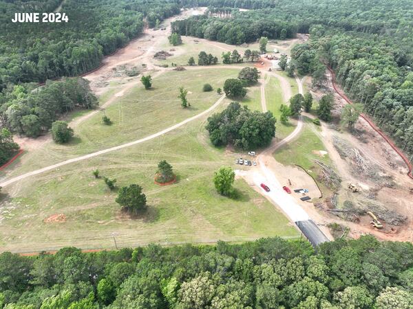 The land in Fayette County for the Arthur M. Blank U.S. Soccer National Training Center, shown in June 2024.