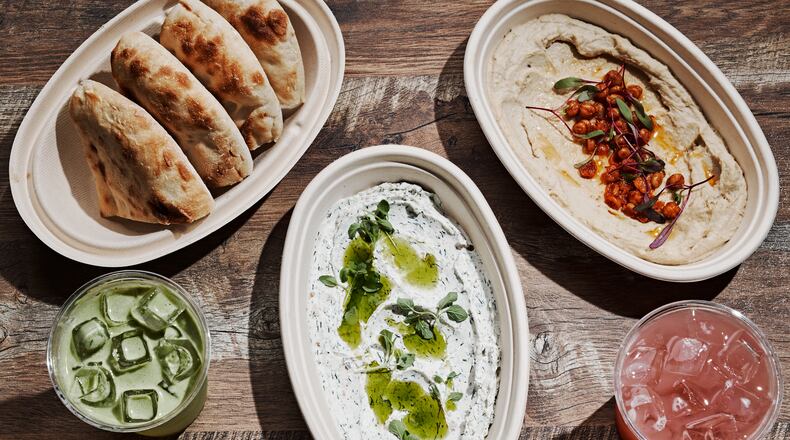 Dips and spreads from the Bibi menu.