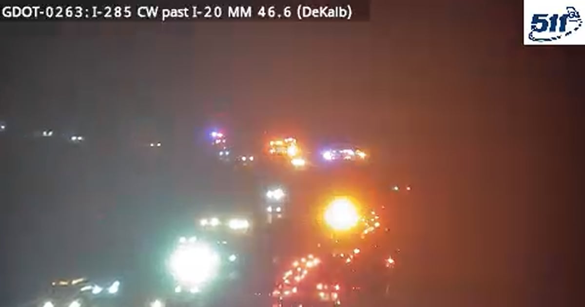 TRAFFIC ALERT: Vehicle fire blocks I-285 North to I-20 in DeKalb