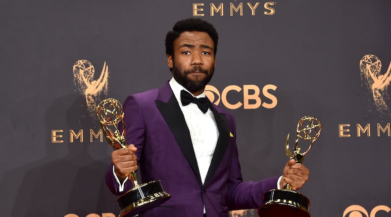 LOS ANGELES, CA - SEPTEMBER 17: Actor Donald Glover, winner of the award for Outstanding Lead Actor in a Comedy Series for 'Atlanta,' poses in the press room during the 69th Annual Primetime Emmy Awards at Microsoft Theater on September 17, 2017 in Los Angeles, California. (Photo by Alberto E. Rodriguez/Getty Images)