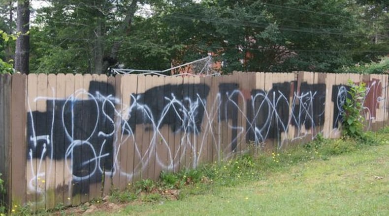 Operation Hodges is a multi-faceted approach to combating gangs with the assistance of The Youth Group, a local non-profit. The goal is deter and clean up gang graffiti. The final detail will take place on Aug. 28 with support from Gwinnett Clean and Beautiful and Habitat for Humanity. (Courtesy Gwinnett County Police)