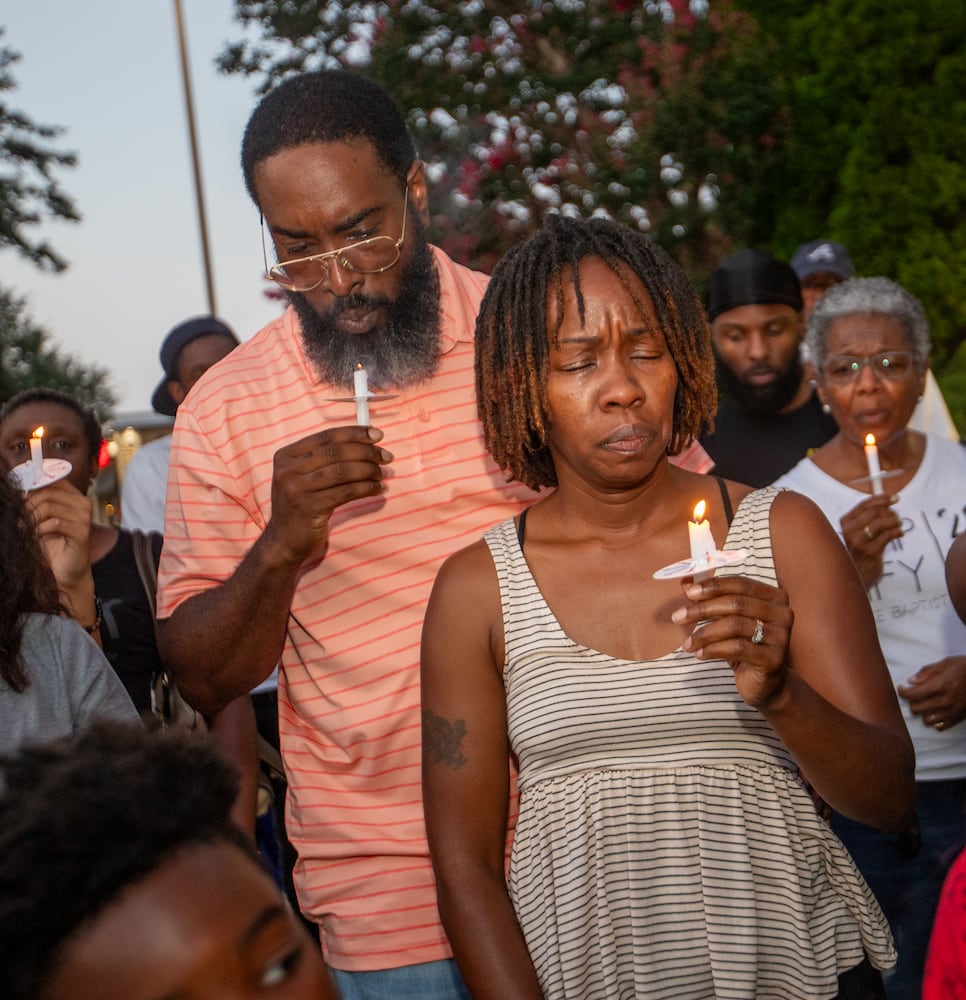 Candlelight vigil and balloon release for Jacob Johnson