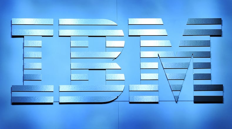 An IBM logo is shown at CES 2016 at The Venetian Las Vegas on January 6, 2016 in Las Vegas, Nevada. CES, the world's largest annual consumer technology trade show. (Photo by Ethan Miller/Getty Images)