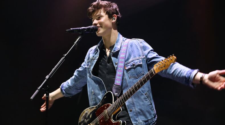 Shawn Mendes  was in concert Thursday night in Newark, New Jersey.