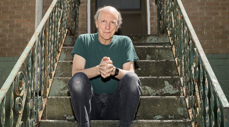 Glenn Phillips, veteran Atlanta musician, sits for a portrait at his residence in Brookhaven, Friday, September 6, 2019. (Alyssa Pointer/alyssa.pointer@ajc.com)