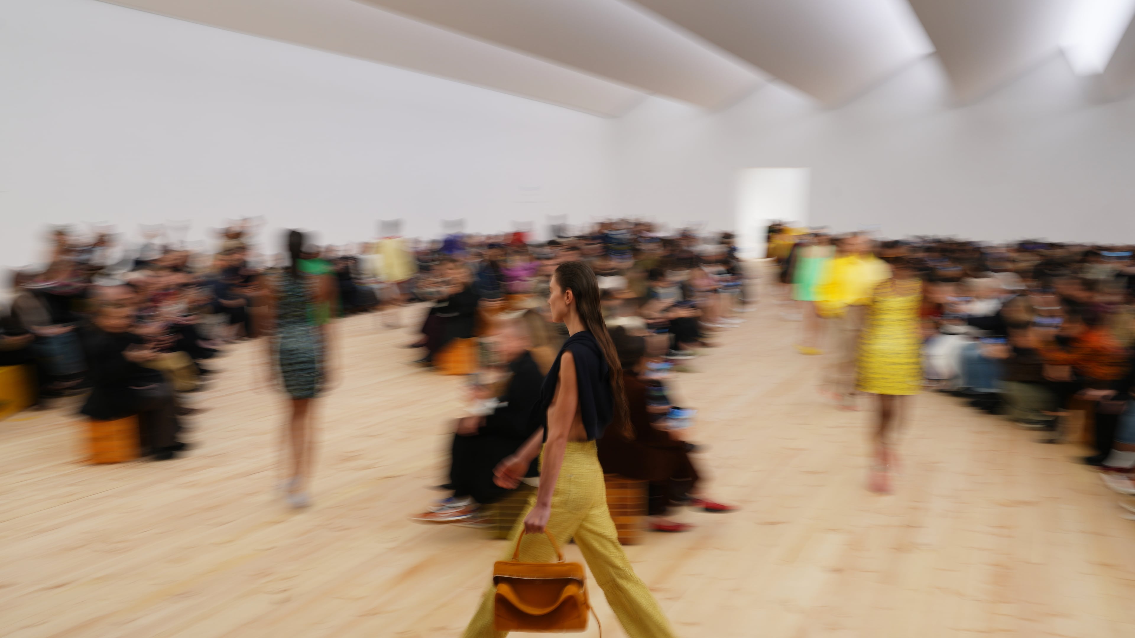 FILE - A model wears a creation as part of the Loewe Spring/Summer 2026 collection presented in Paris, on Oct. 3, 2025. (AP Photo/Aurelien Morissard, File)