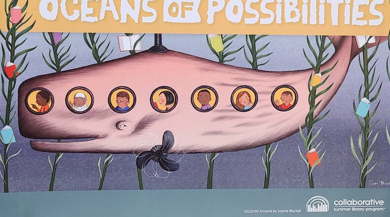 Adopt book buddies and sea creature stuffed animals during this summer's "Oceans of Possibilities" for the DeKalb County reading program. (Courtesy of DeKalb Library)