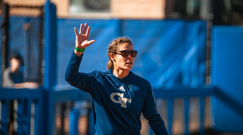 Georgia Tech softball coach Aileen Morales, once a star infielder for the Yellow Jackets, has led Tech back to the NCAA Tournament for the first time since 2022. (Georgia Tech Athletics)