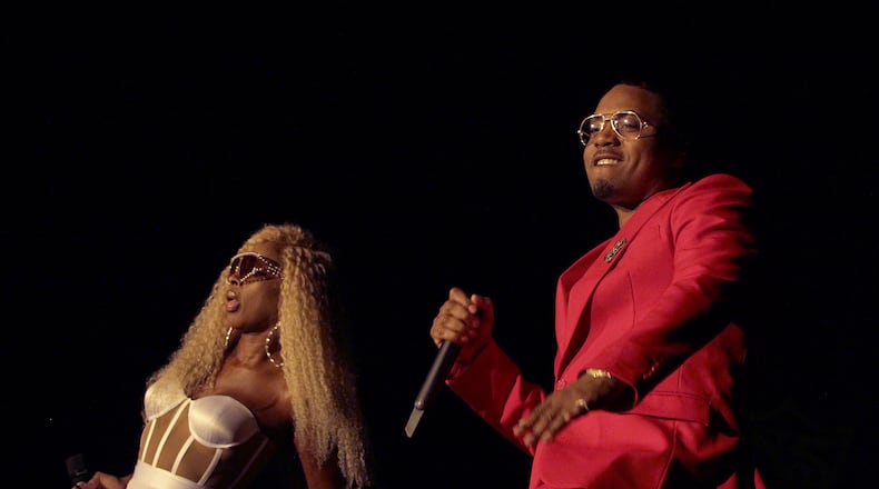 True hip-hop royalty Mary J. Blige and Nas reunite 22 years after they first collaborated on the 1997 hit single "Love Is All We Need," to co-headline on their "Royalty" tour, at the Cellairis Amphitheatre at Lakewood on Monday, August 26, 2019 in Atlanta.(Akili-Casundria Ramsess/Eye of Ramsess Media)