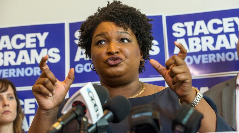 Democrat Stacey Abrams. Alyssa Pointer/AJC