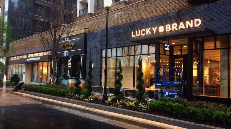 A few of the new stores at the Boulevard East expansion of Avalon in Alpharetta.