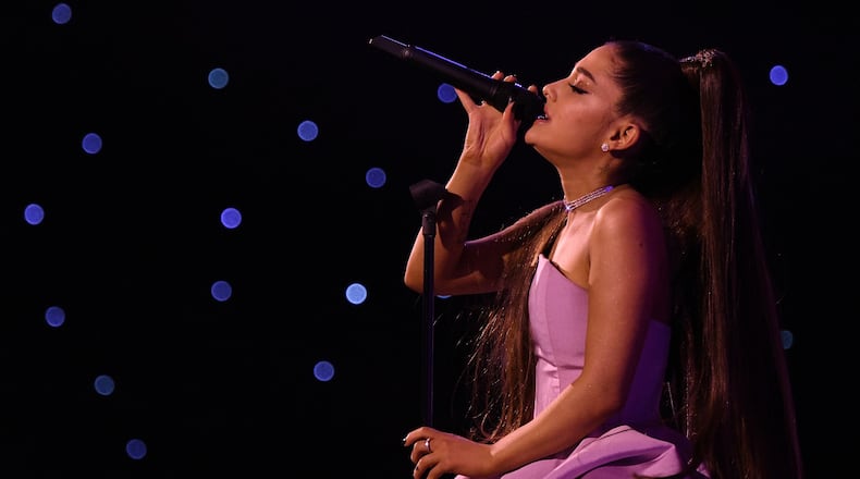 Ariana Grande, shown at a Billboard event, donated the proceeds from her Atlanta concert to Planned Parenthood.