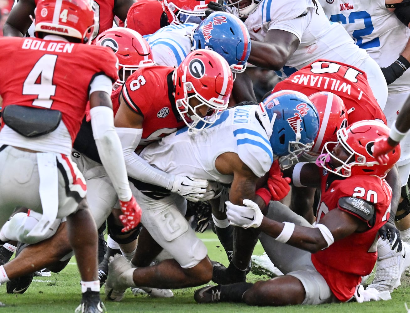 Georgia vs Ole Miss football