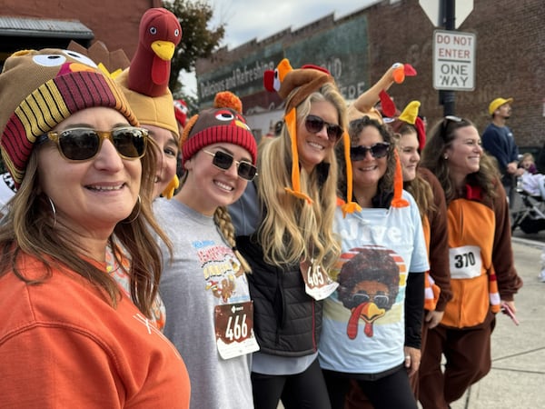 No actual turkeys to chase at the Turkey Chase (a shame; vile birds). 