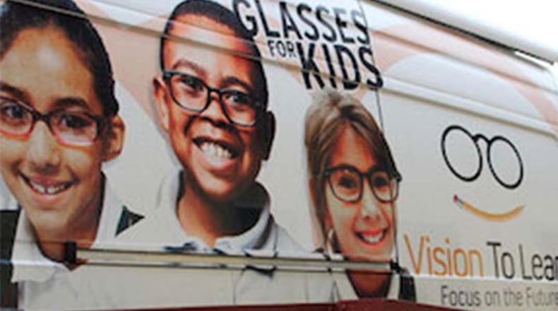 On 15 days in June and July, free eye exams and free eyeglasses will be given to children in need at four Cobb County libraries, with registration required. (Courtesy of Cobb County)