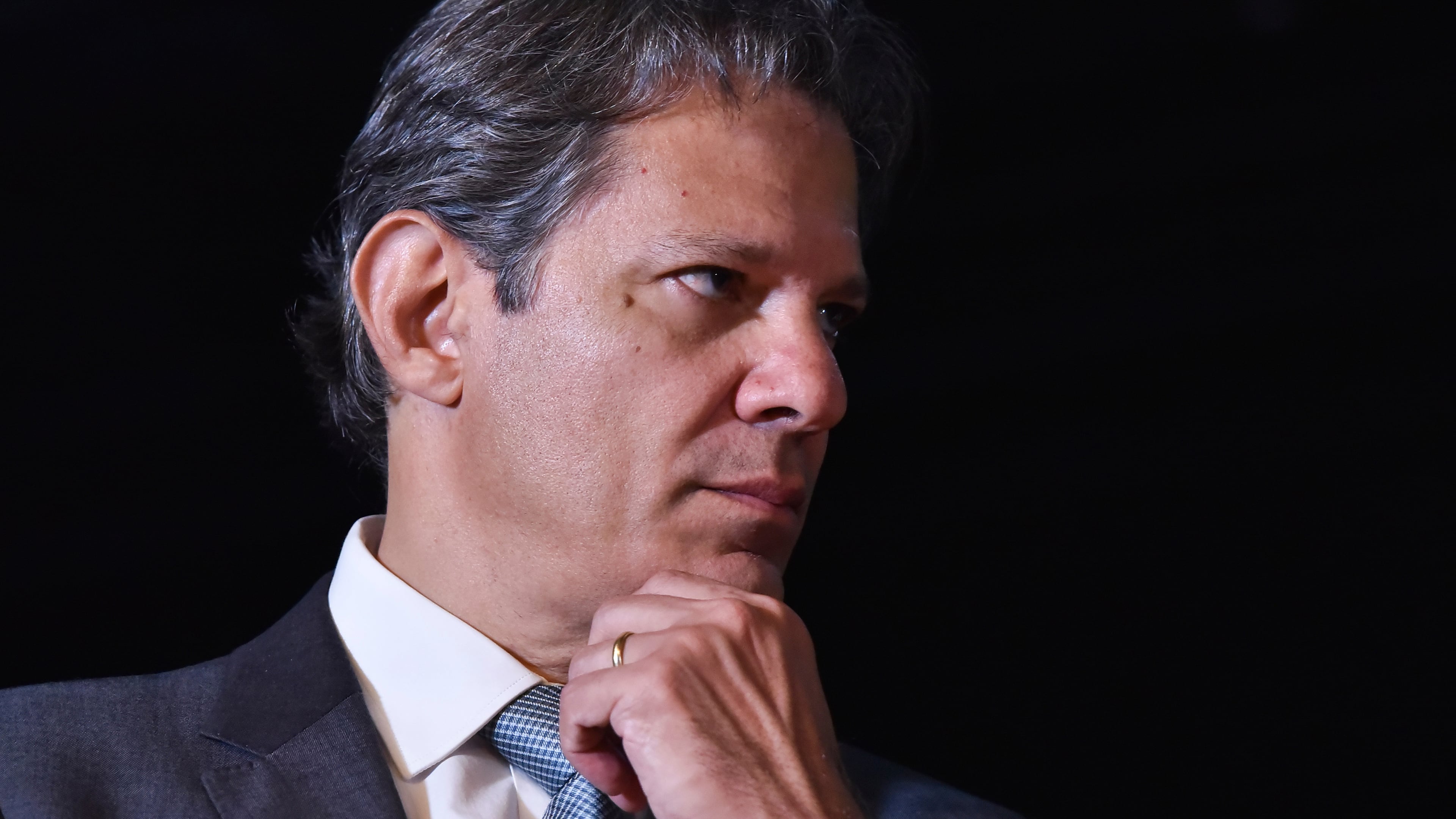 FILE - Finance Minister nominee Fernando Haddad attends a press conference in Brasilia, Brazil, Dec. 9 2022. (AP Photo/Ton Molina, File)
