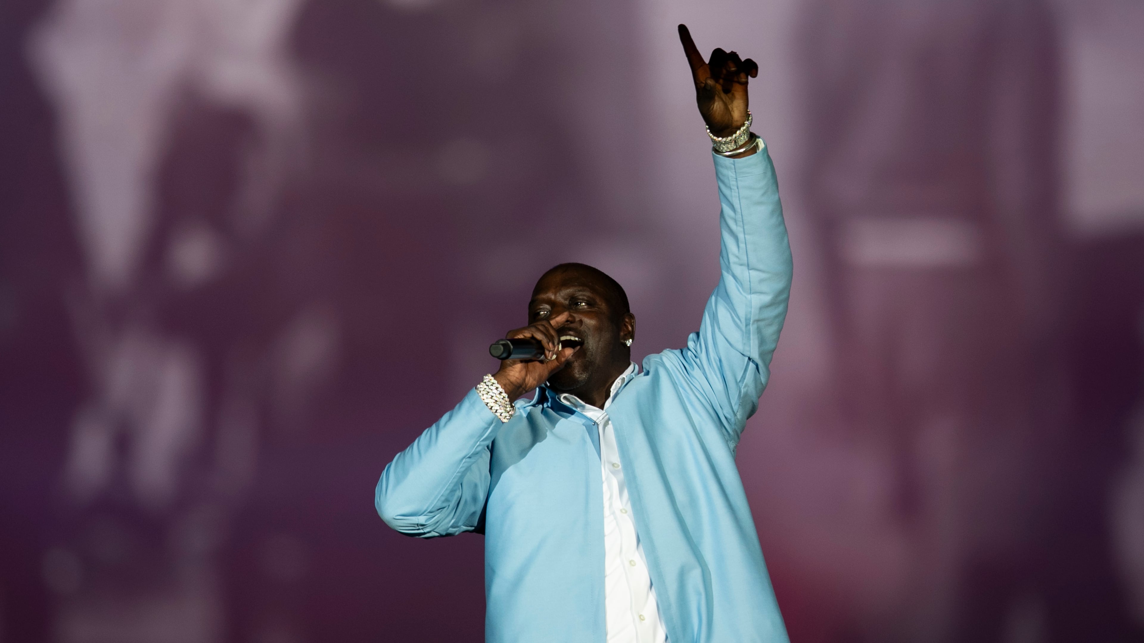 FILE - Akon performs at the Rock in Rio music festival in Rio de Janeiro, Sept. 22, 2024. (AP Photo/Bruna Prado, File)