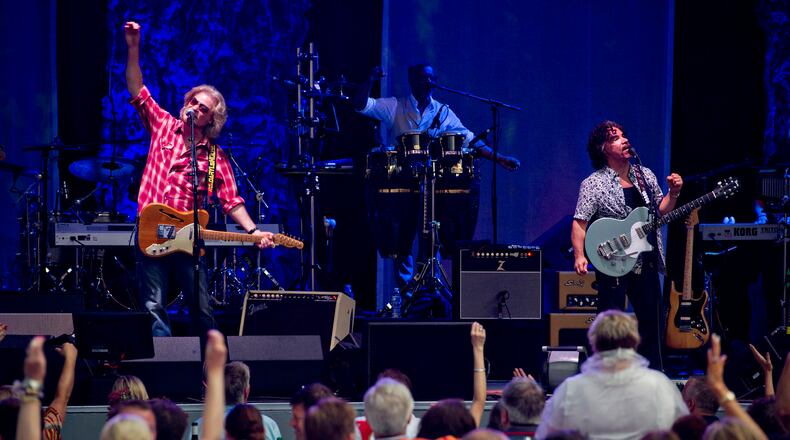 June 15, 2014 Atlanta - Daryl Hall (left) and John Oates perform on stage at Chastain Park Amphitheatre in Atlanta on Sunday, June 15, 2014. JONATHAN PHILLIPS / SPECIAL Daryl Hall and John Oates are among the offering for today's concert ticket giveaway. Photo: JONATHAN PHILLIPS / Special to the AJC.