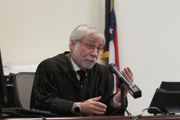 Judge James Altman speaks at a court hearing in Fulton County in 2017. Altman later moved to North Georgia, where he is a magistrate judge. (Henry Taylor/AJC)