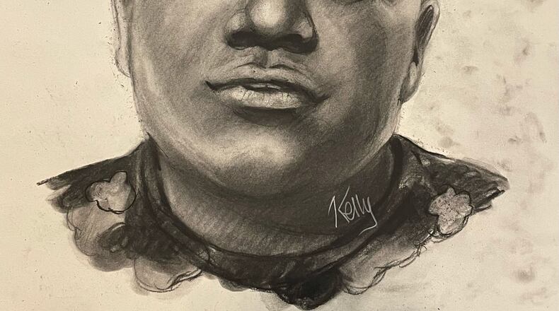 Brookhaven police released this sketch of a man they say tried to kidnap a 50-year-old woman while she was walking her dog Sunday morning.