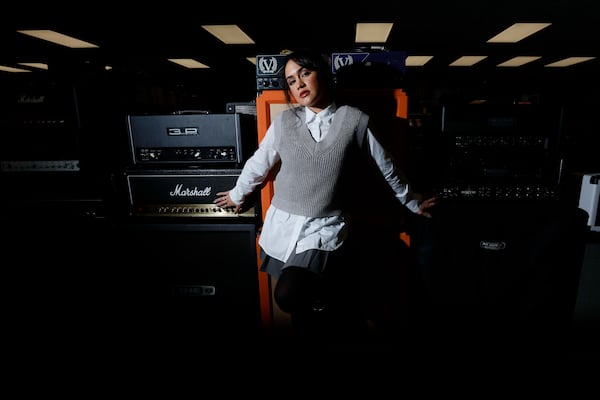 Csndra’s soon-to-be-released single “Lovesick” is based on her growing relationship with her husband, fellow Atlanta artist and Christian rapper WhatUpRG, as the pair navigate their respective music careers and a young marriage. (Miguel Martinez/AJC)