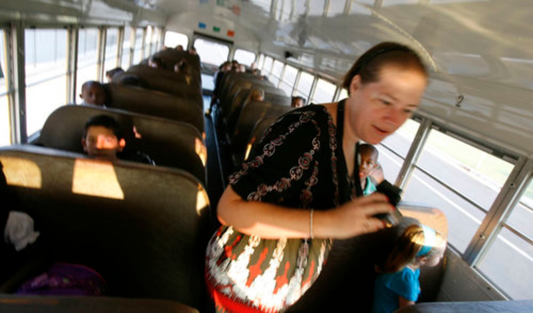 Kids arrive on first day of school