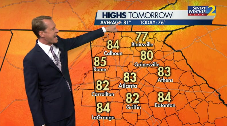 Channel 2 Action News meteorologist Brad Nitz presents the weekend forecast for metro Atlanta.