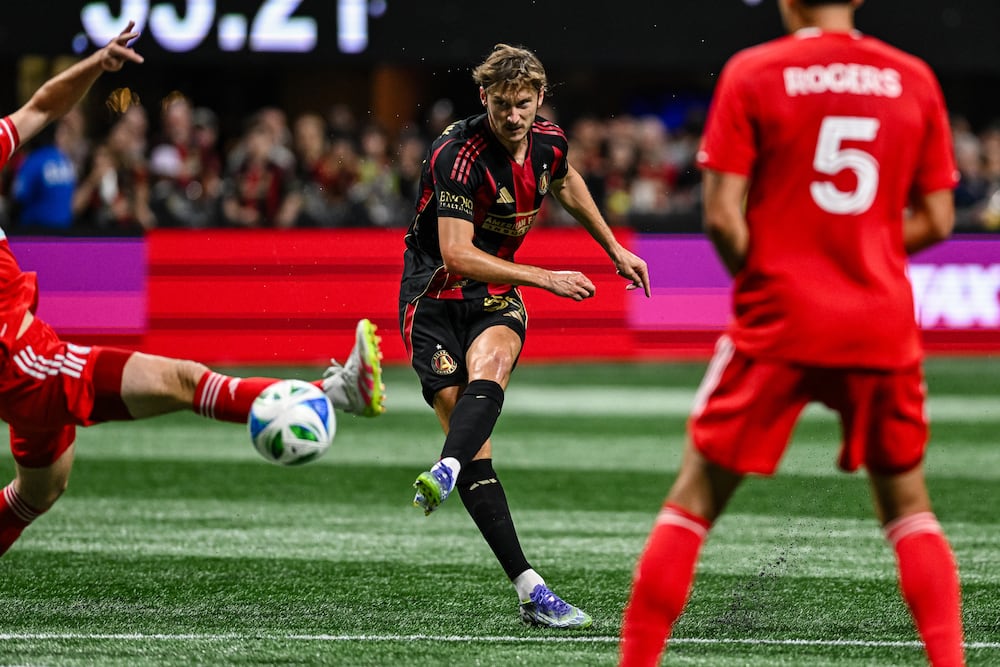 Alexey Miranchuk scored his third goal of the season on Wednesday with this left-footed shot from near the top of the 18-yard box.