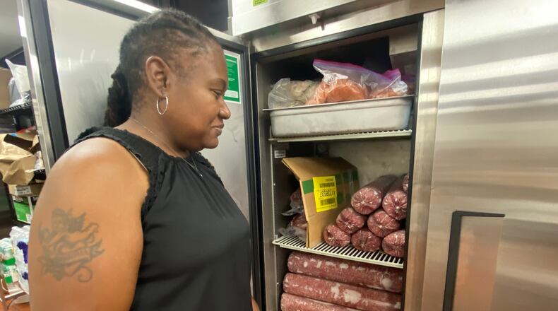 Conchitha Hargrove is the owner of VFC Kitchens, a virtual food court located in Jonesboro. Ligaya Figueras/ligaya.figueras@ajc.com