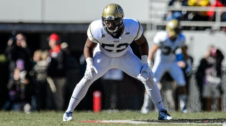 Georgia Tech linebacker Terrell Lewis: "I feel lke I need to be a role palyer. I don’t think I need to be anything extraoardinary, just know my assignment and do it well, because that’s how we play as a defense.
