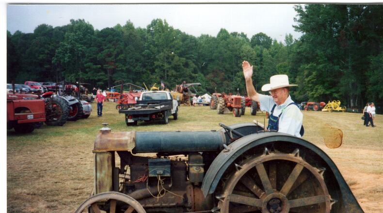 Former Georgia Agriculture Commissioner Tommy Irvin, pictured   on a 1924 Fordson tractor, died in 2017. Georgia lost a number of iconic political players this year.