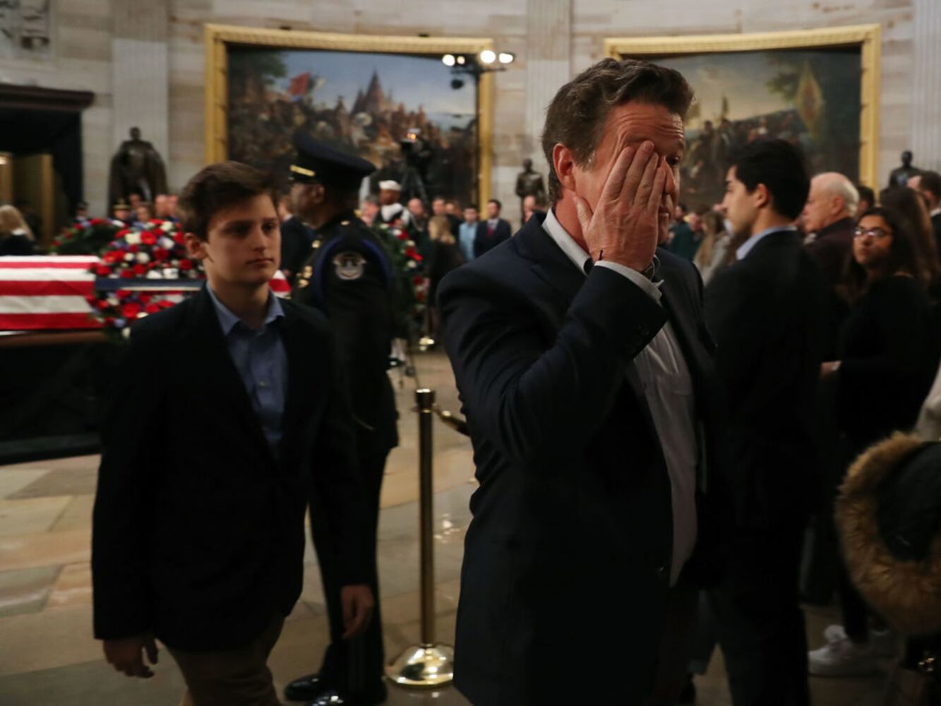 Photos: Family, friends, colleagues pay final respects to George H.W. Bush