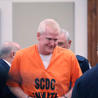 The double murder conviction of Alex Murdaugh, shown here in 2023, was overturned by the South Carolina Supreme Court. (James Pollard/AP File)