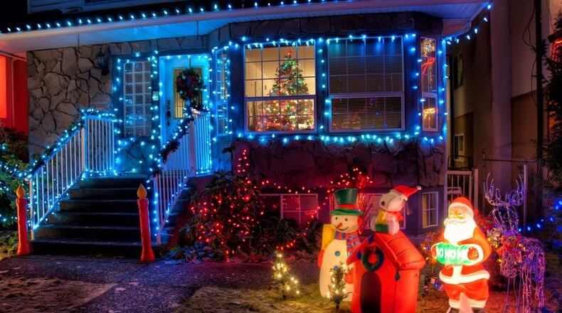 More than a dozen Christmas displays are eligible for Peachtree City's first People's Choice Award. Courtesy Visit Peachtree City