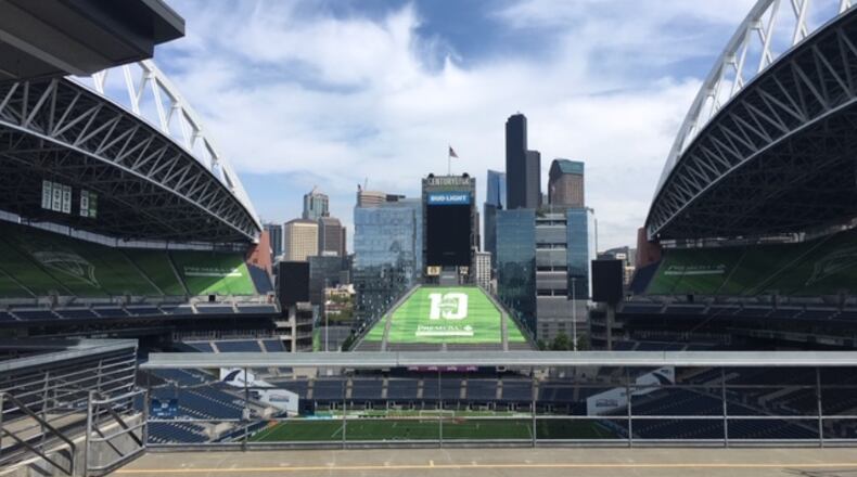Centurylink Field and the Seattle skyline. (Doug Roberson)