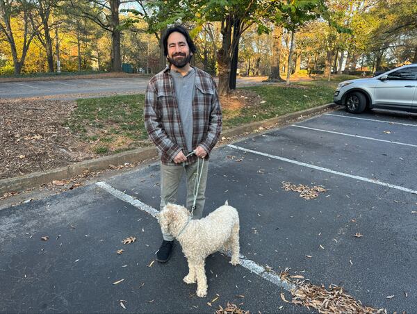 Joel Silverman and his dog Tito.
