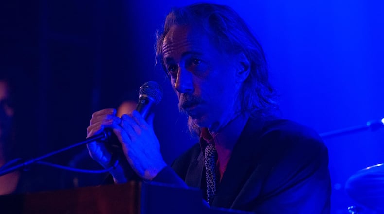 LOS ANGELES, CA - FEBRUARY 21: Conway Savage of Nick Cave and the Bad Seeds performs at The Fonda Theatre on February 21, 2013 in Los Angeles, California.