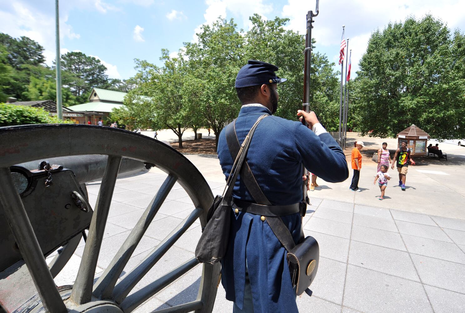 Black re-enactors in Georgia honor African-Americans who fought in the Civil War