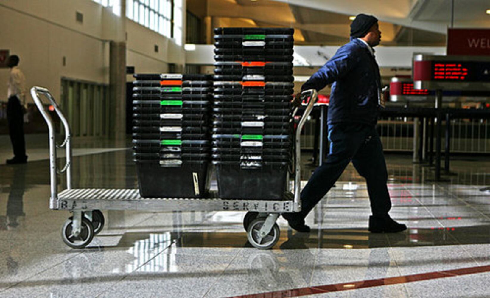 It's busy everywhere: Scenes from the nation's airports