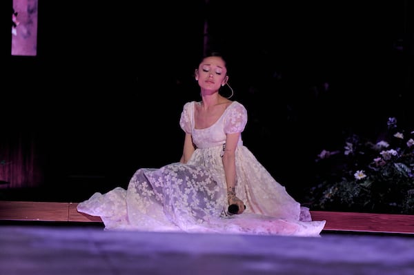 Ariana Grande, shown here during the Oakland, Calif., stop of her Eternal Sunshine Tour in June, brought all of her hits and a piercing vocal performance to her Atlanta show on Monday. (Katia Temkin)